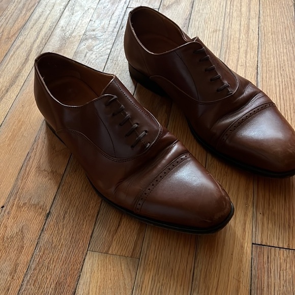 Jack Erwin brown Oxford derby shoes size 10